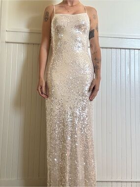 Sequin Slip Maxi Dress